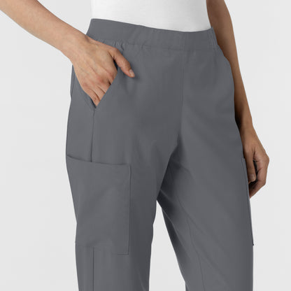 W123 5145 Cargo Utility Scrub Pants Pewter Model Image Alternate | Wink