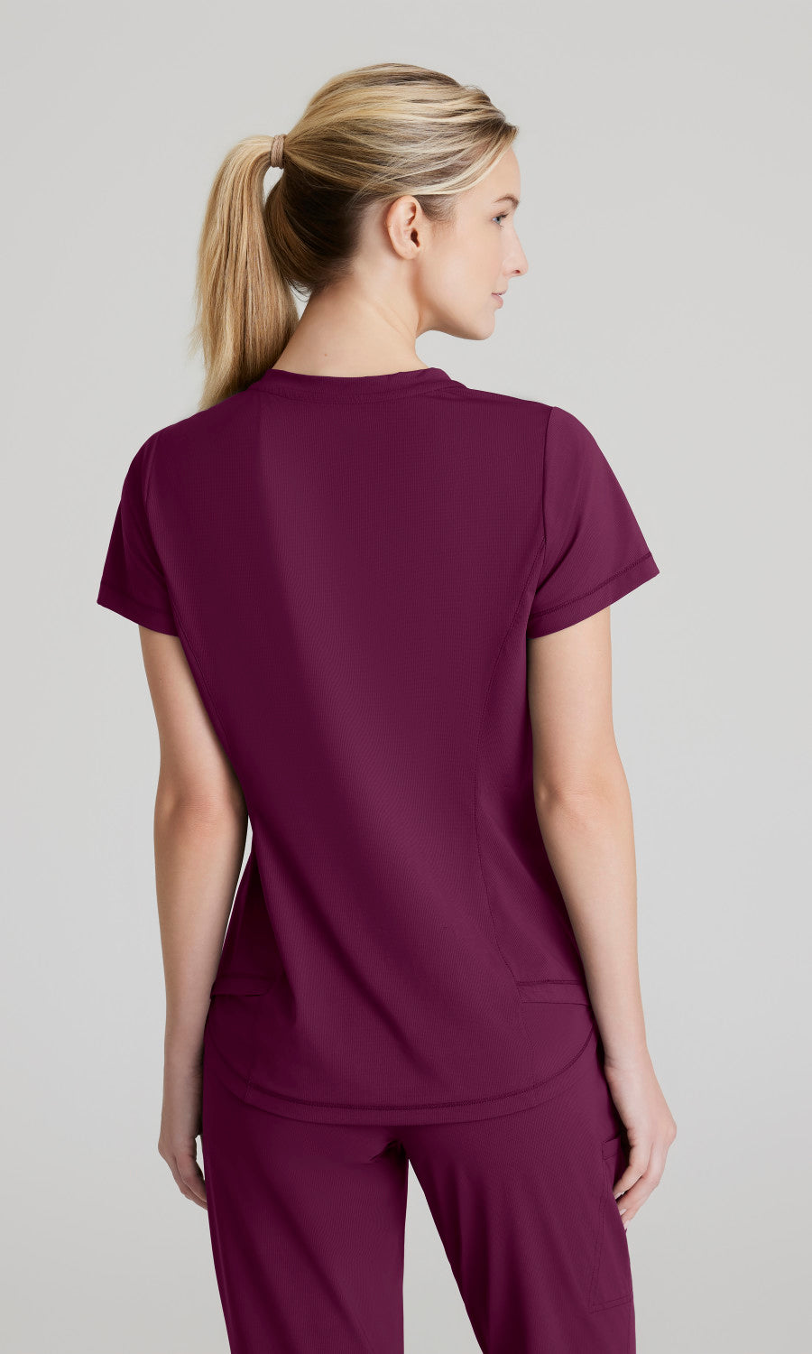 Skechers Slip-Ins Knits SKT221 Flow Knit Scrub Top Wine