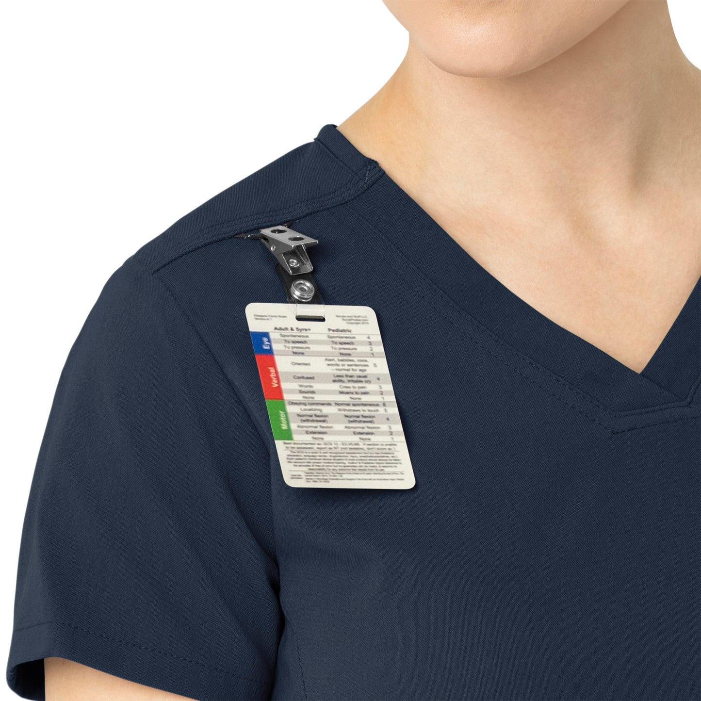 Rugged Flex Peak C12137 Tuck-In Scrub Top Navy Model Image Alternate | Carhartt