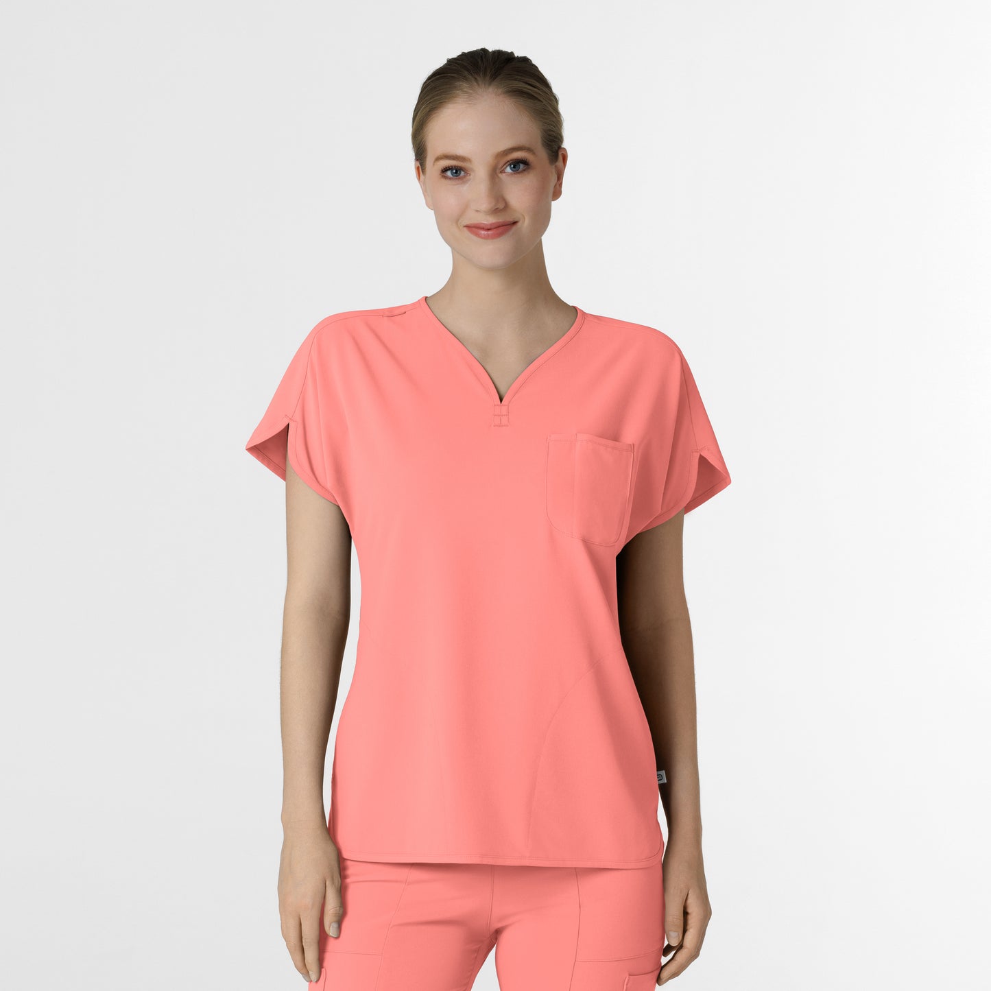 RENEW 6634 Women's Dolman Scrub Top Paradise Pink