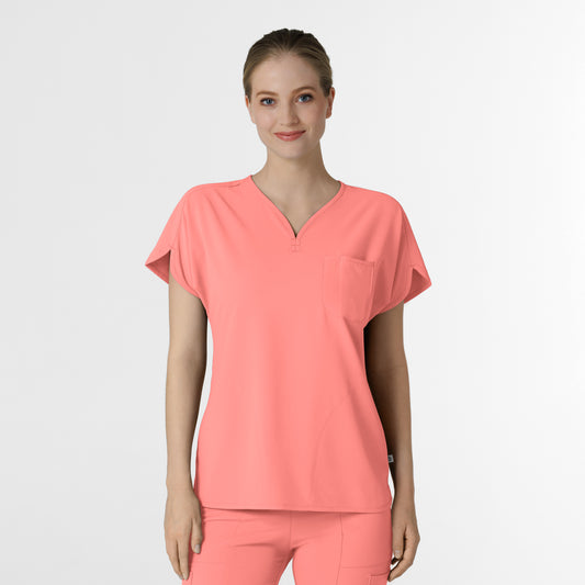 RENEW 6634 Women's Dolman Scrub Top Paradise Pink
