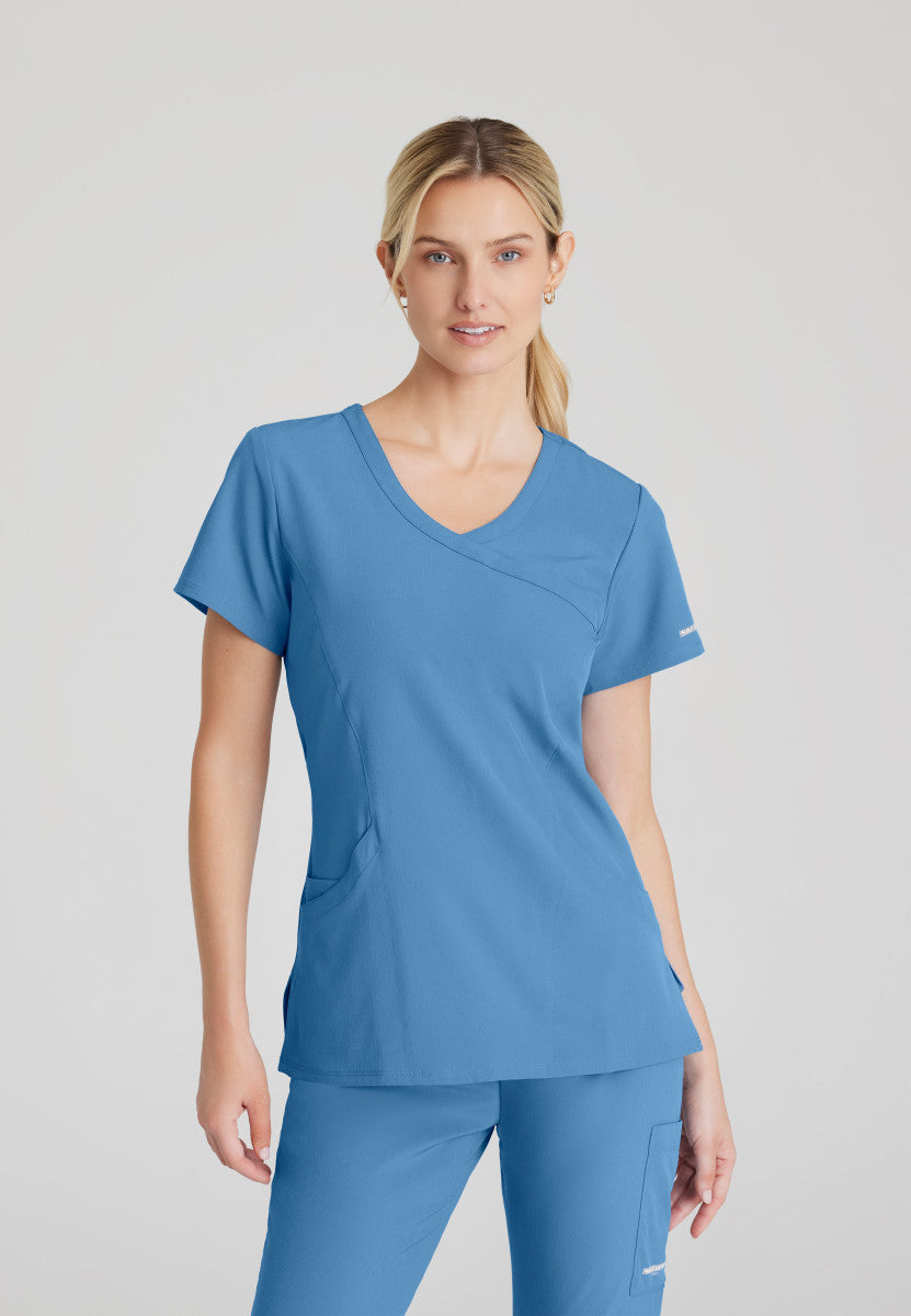 Skechers SK102 Reliance Scrub Top Ciel Blue