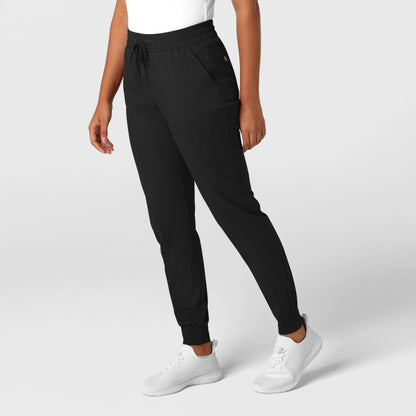 Boundless 5151 Jogger Scrub Pants Black Model Image Right Side | Wink