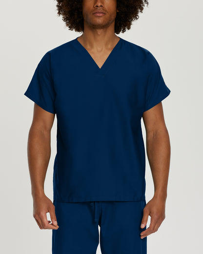 Scrub Zone LT102 Unisex V Neck Scrub Top Navy Image