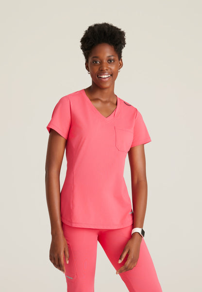 Skechers Slip-Ins Knits SKT221 Flow Knit Scrub Top Punch Pink