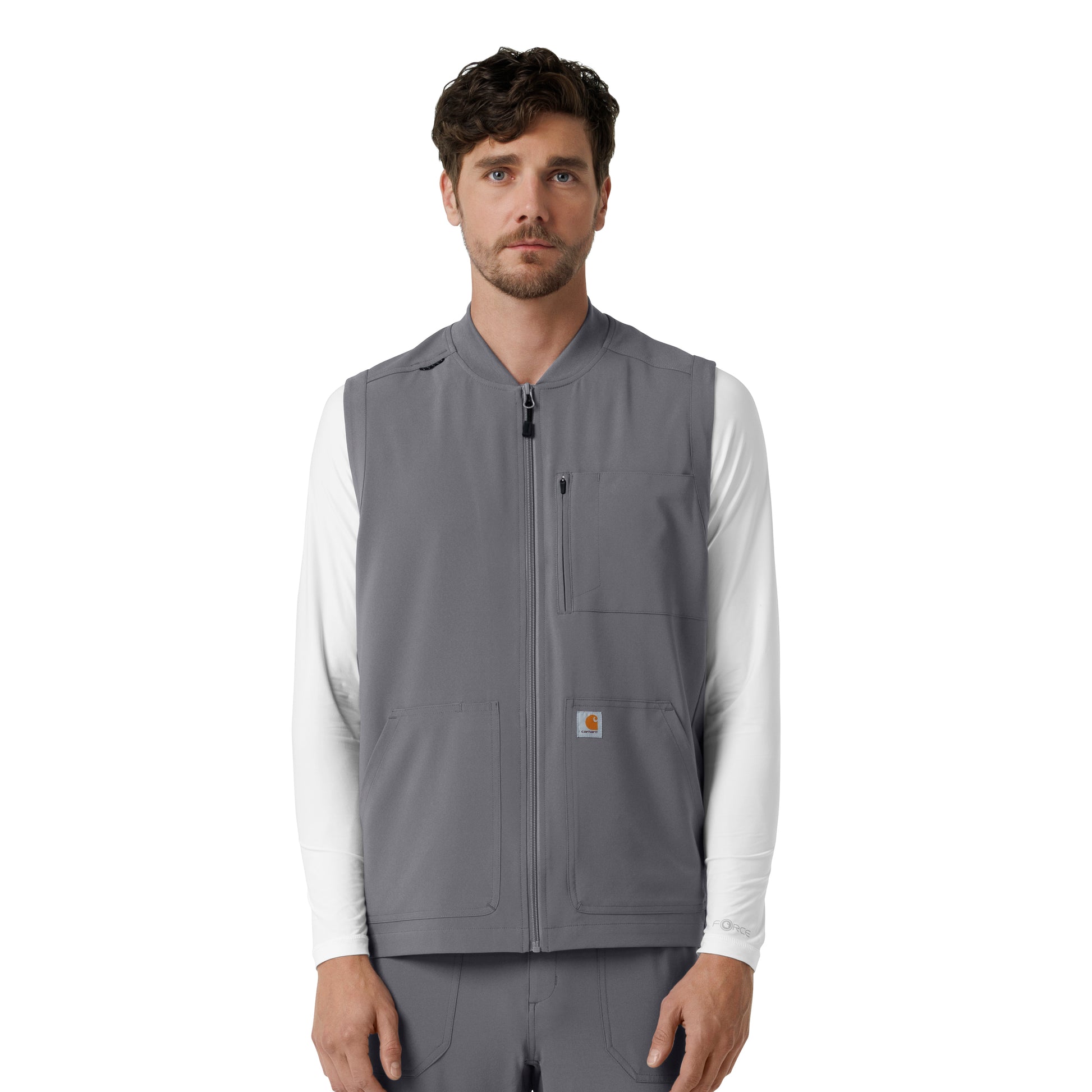 Force Cross-Flex C86510 Men's Lightweight Scrub Vest Pewter