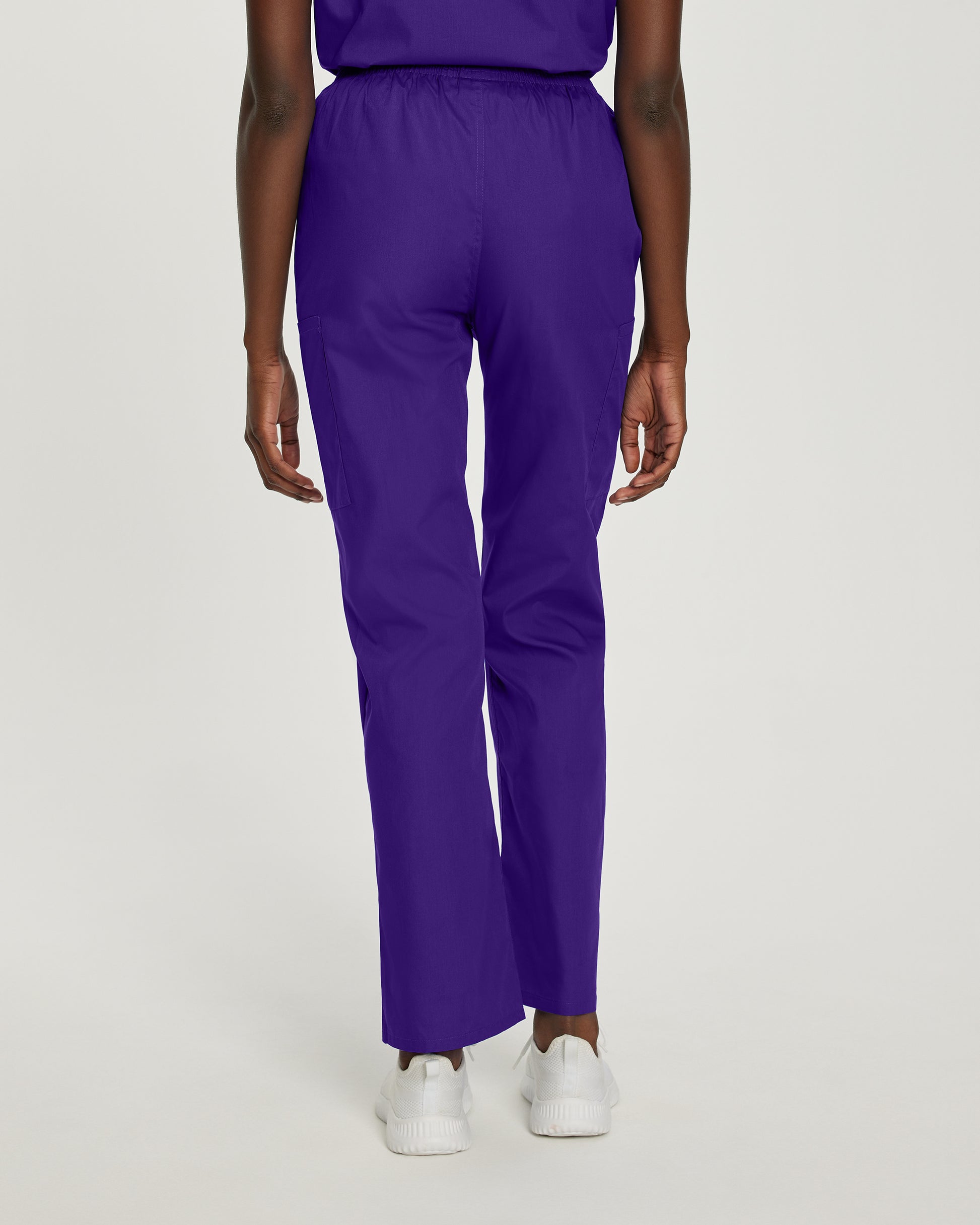 Scrub Zone 83221 Women's Cargo Scrub Pants Grape Image