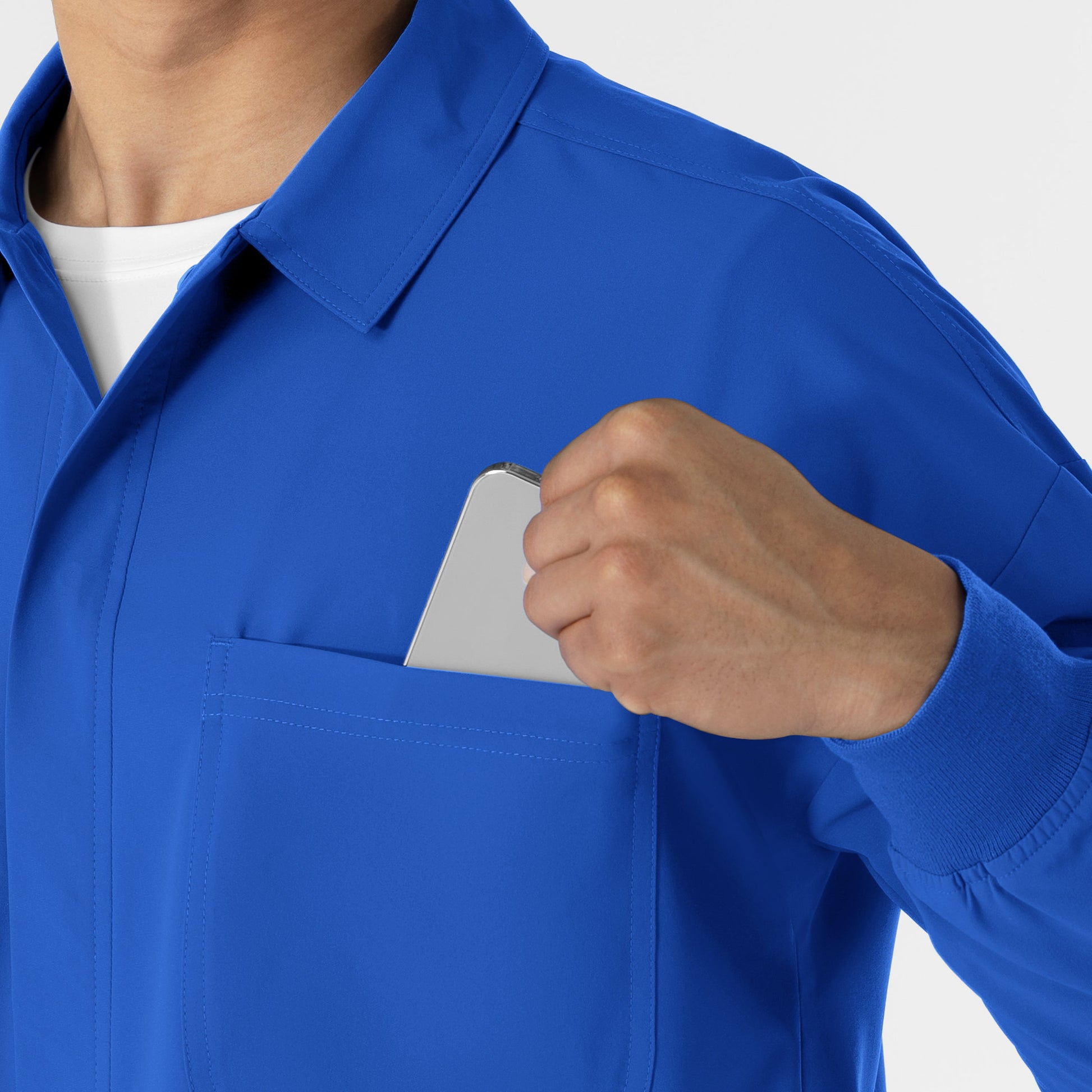 NURTUR 8380 Men’s Scrub Shirt Jacket Royal
