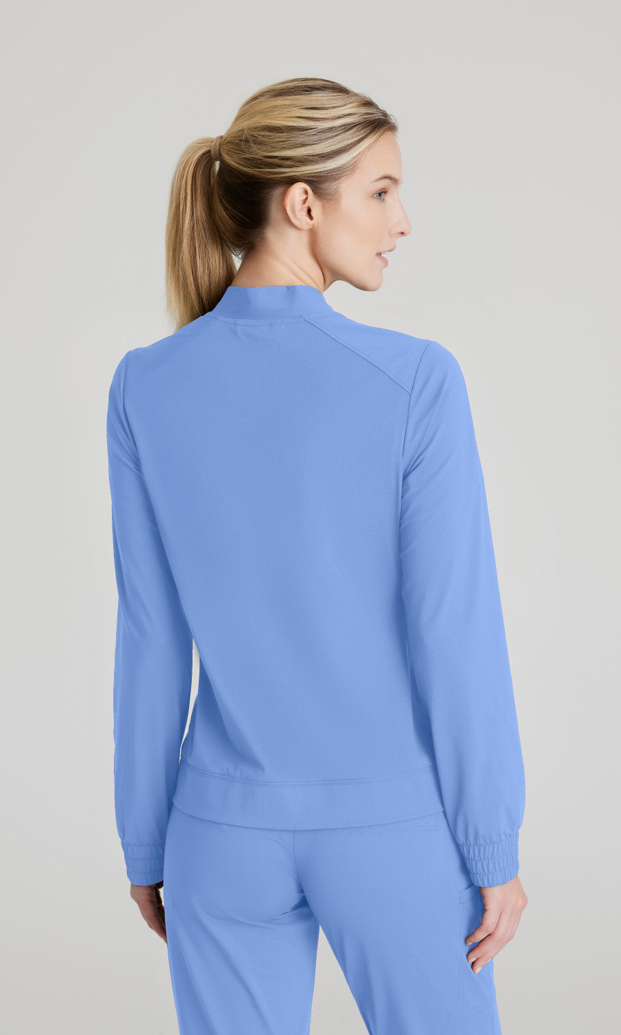 Skechers Slip-Ins Knits SKW919 Contour Knit Scrub Jacket Ciel Blue