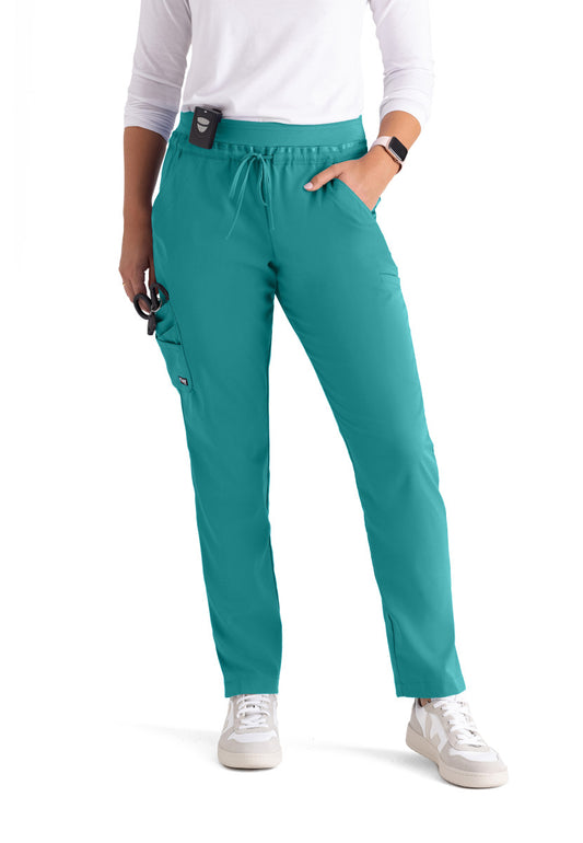 Greys Anatomy Stretch GRSP526 Serena Scrub Pants Teal