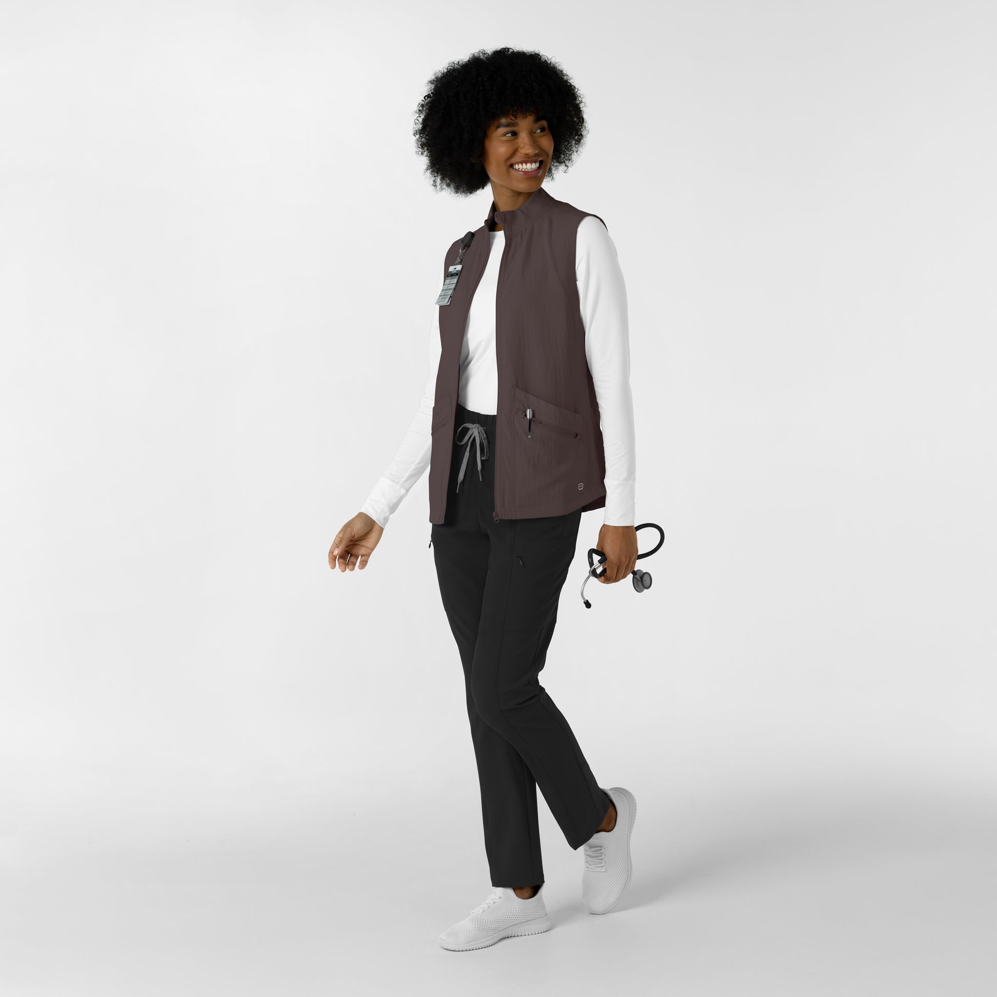 Layers 8214 Women's Everything Everywhere Scrub Vest Graphite