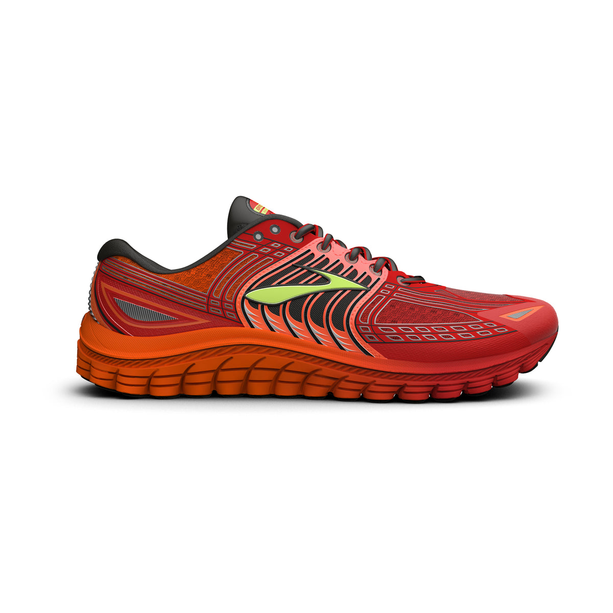 Brooks Glycerin 12 FlameScarlet/Orange/Green