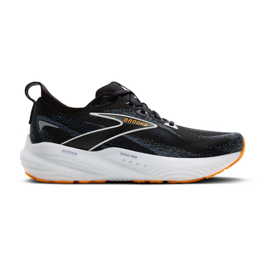 Brooks Men's Glycerin 22 Black/Country Blue/Orange Pop