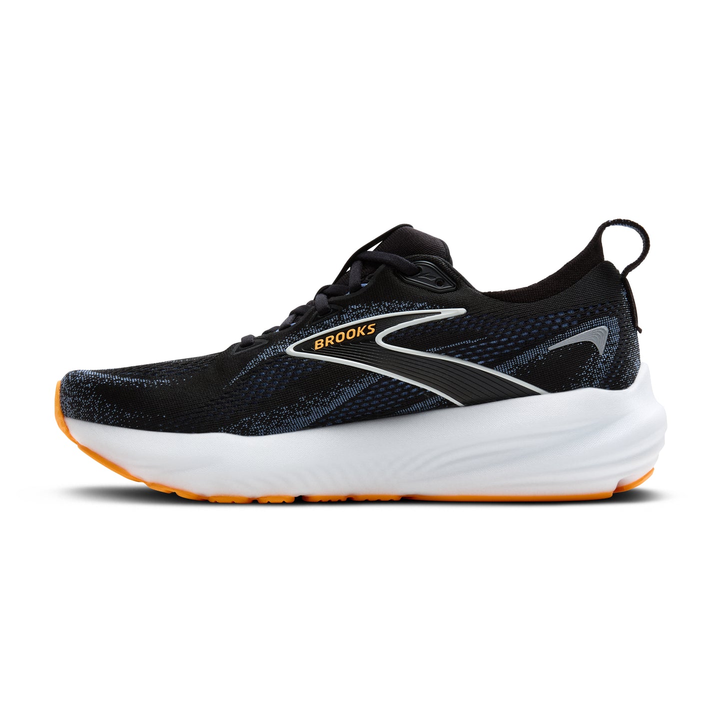Brooks Men's Glycerin 22 Black/Country Blue/Orange Pop