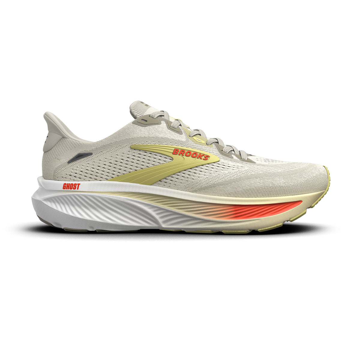 Brooks Men's Ghost 18 Tofu/Eucalyptus/Lemonade