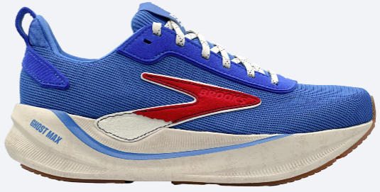 Brooks Men's Ghost Max 4 Blue/Pearl/Fire