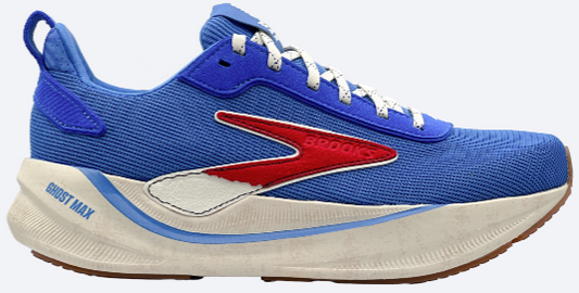 Brooks Men's Ghost Max 4 Blue/Pearl/Fire