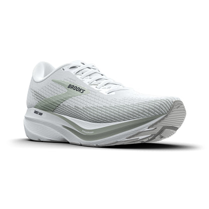Brooks Men's Ghost Amp White/StormGrey/Navy