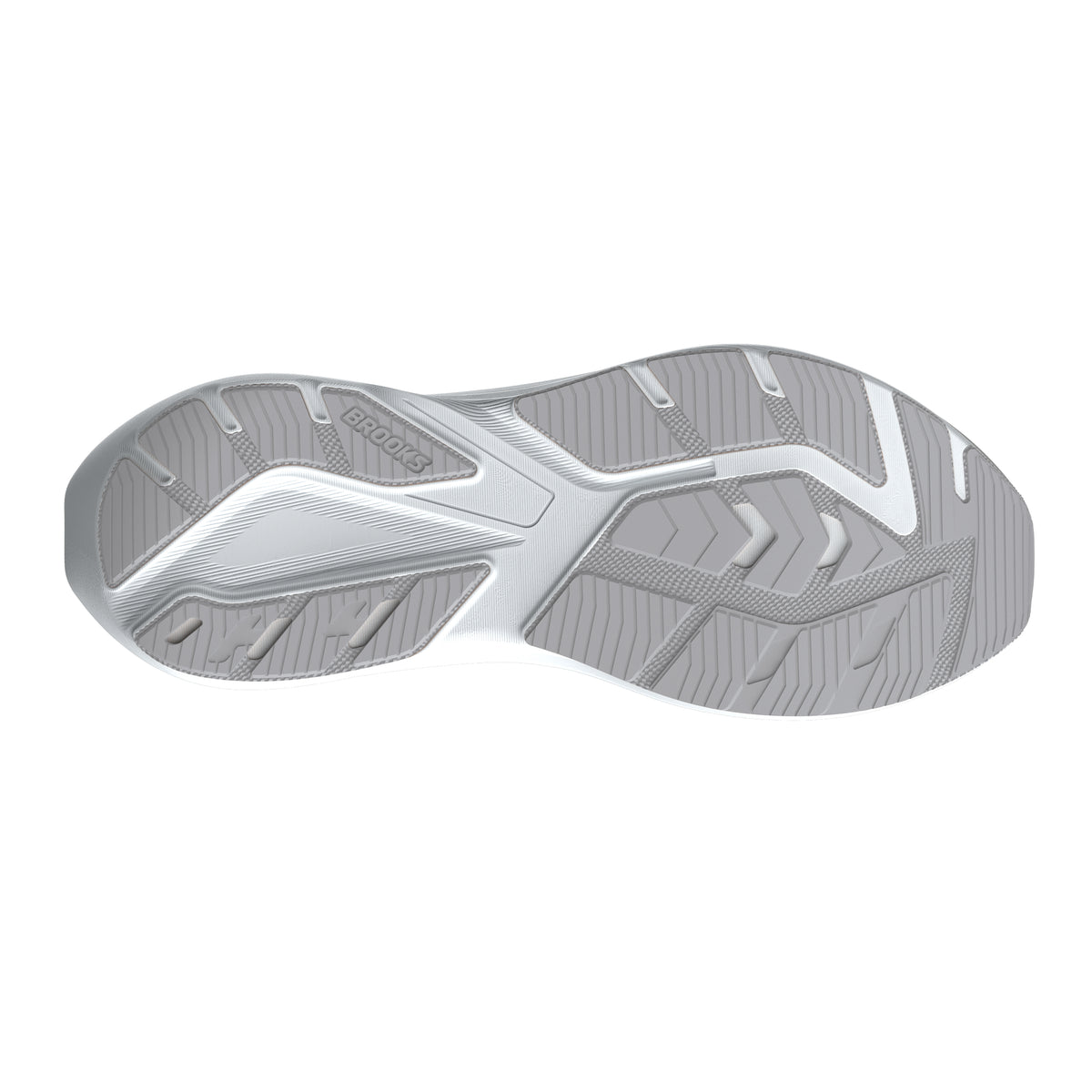 Brooks Men's Ghost Amp White/StormGrey/Navy