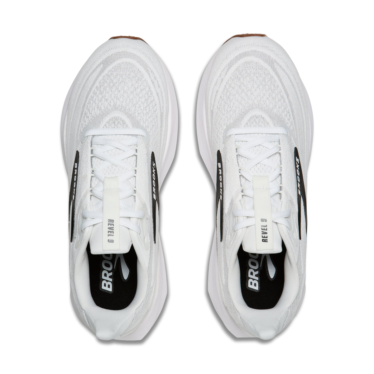 Brooks Men's Revel 9 White/Grey/Black