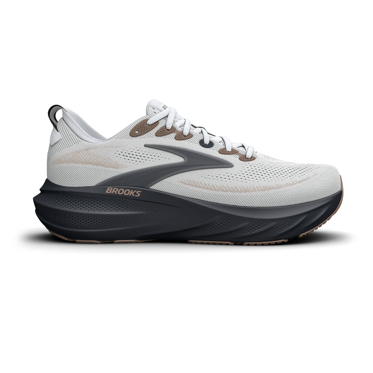 Brooks Men's Glycerin 24 White/Stucco/Ebony
