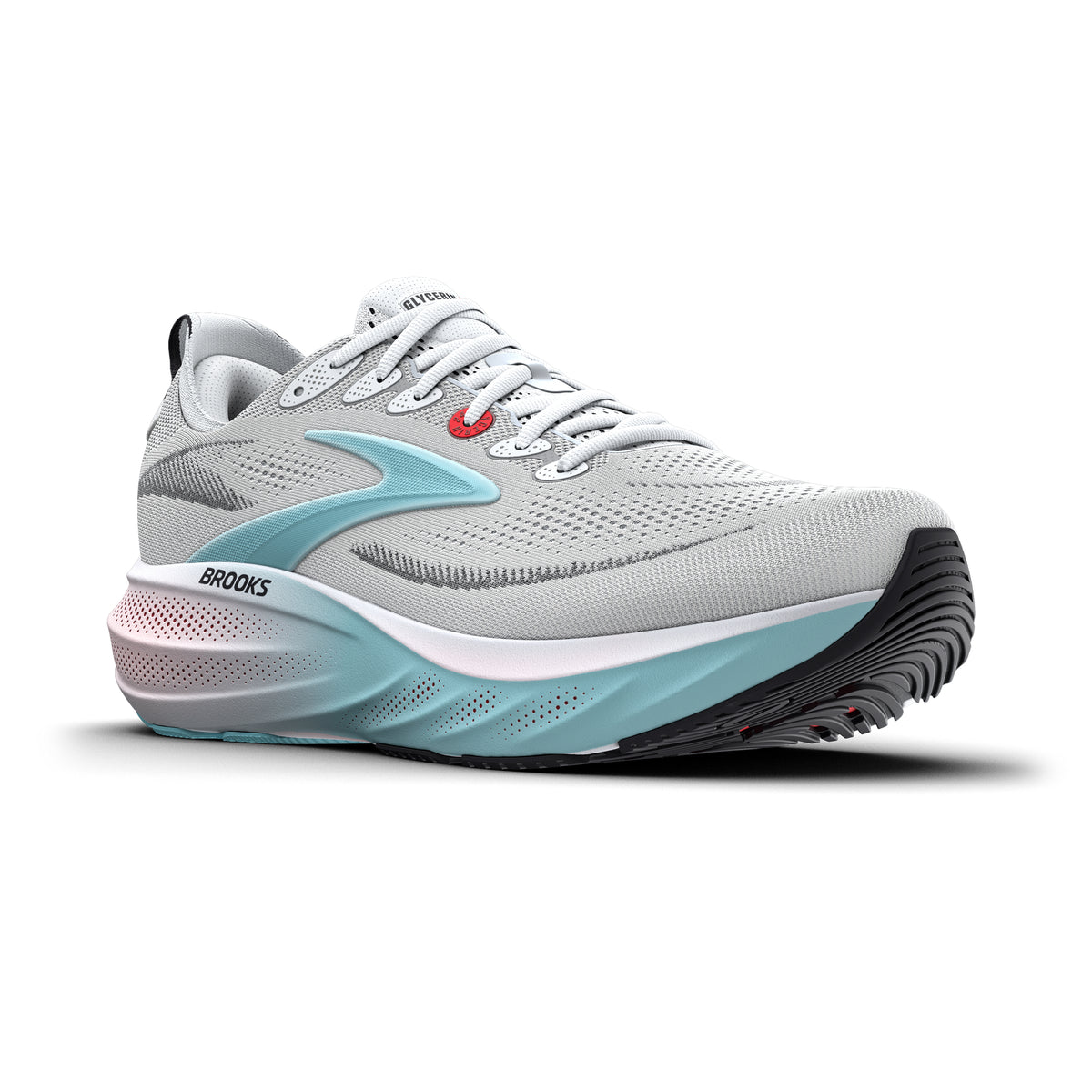 Brooks Men's Glycerin 24 White/TechnoBlue/Coral