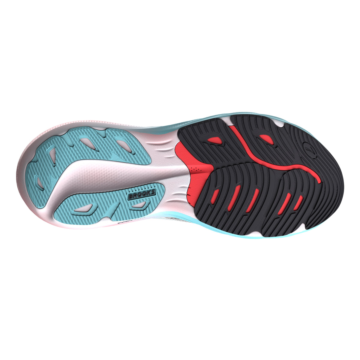 Brooks Men's Glycerin 24 White/TechnoBlue/Coral