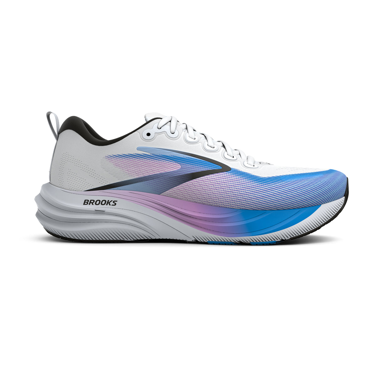 Brooks Men's Ghost 19 White/Blue/Blue