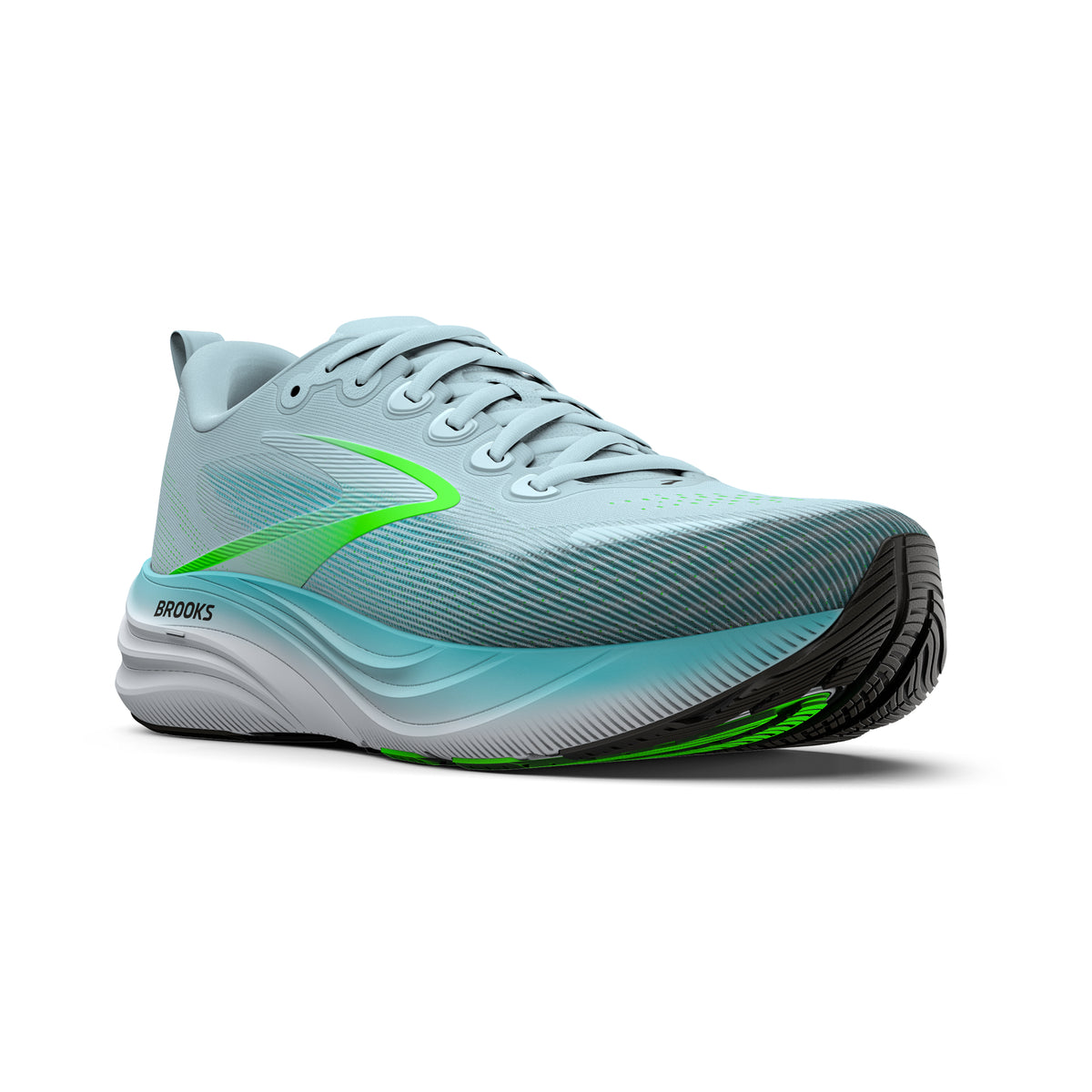 Brooks Men's Ghost 19 Saltwater/Gecko/Black