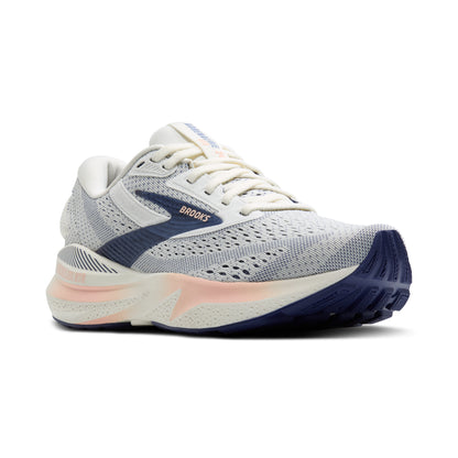 Brooks Women's Adrenaline GTS 24 Grey/Blue Ribbon/Peach