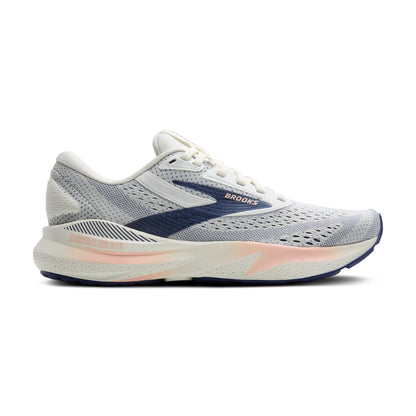 Brooks Women's Adrenaline GTS 24 Grey/Blue Ribbon/Peach