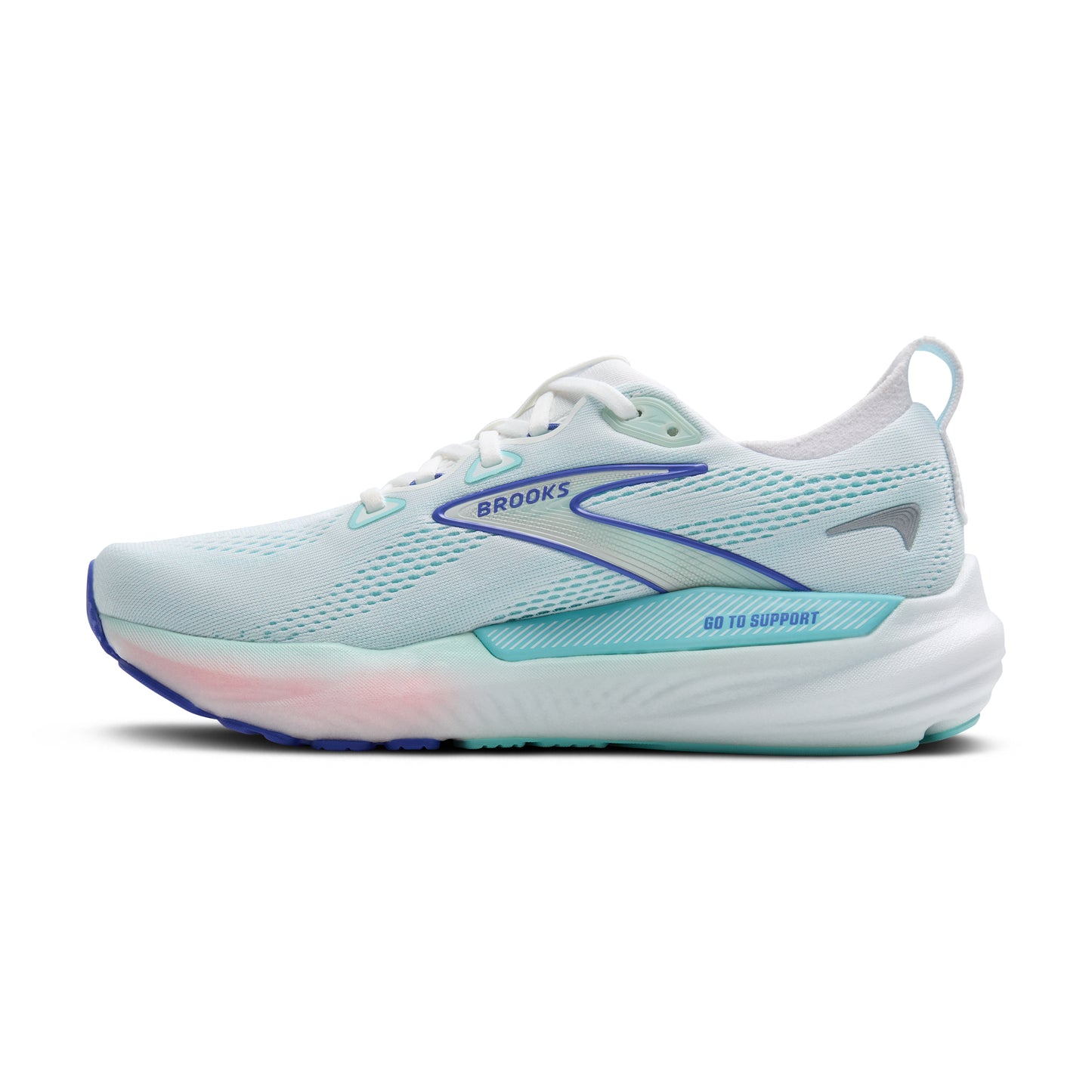 Brooks Women's Glycerin GTS 22 White/Limpet Shell/Amparo Blue