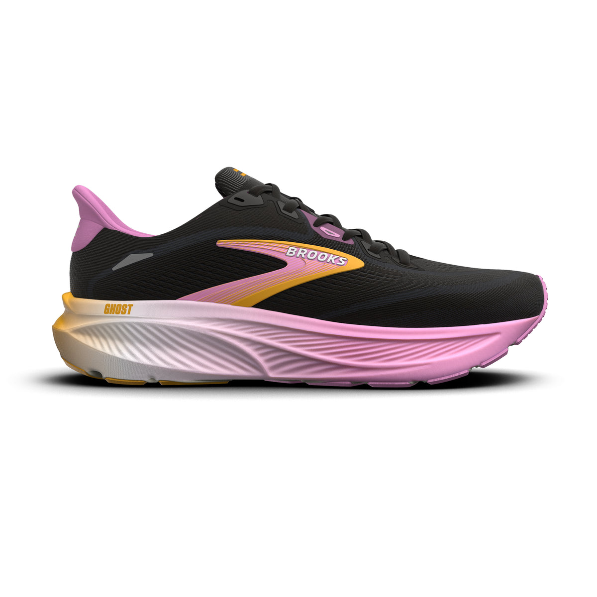 Brooks Women's Ghost 18 Black/OrangePop/Pink