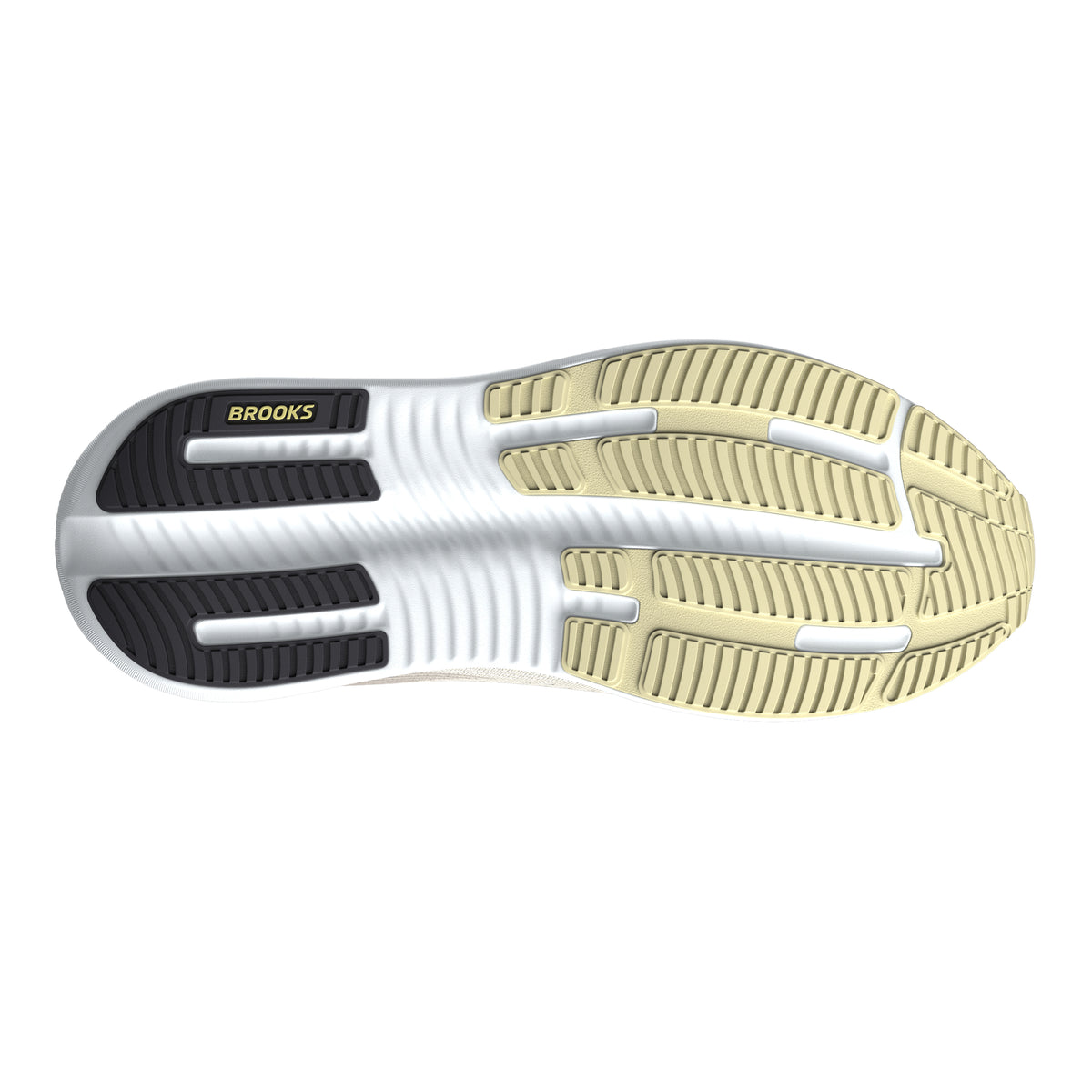 Brooks Women's Ghost Max 4 Tofu/CharcoalArt/Yellow