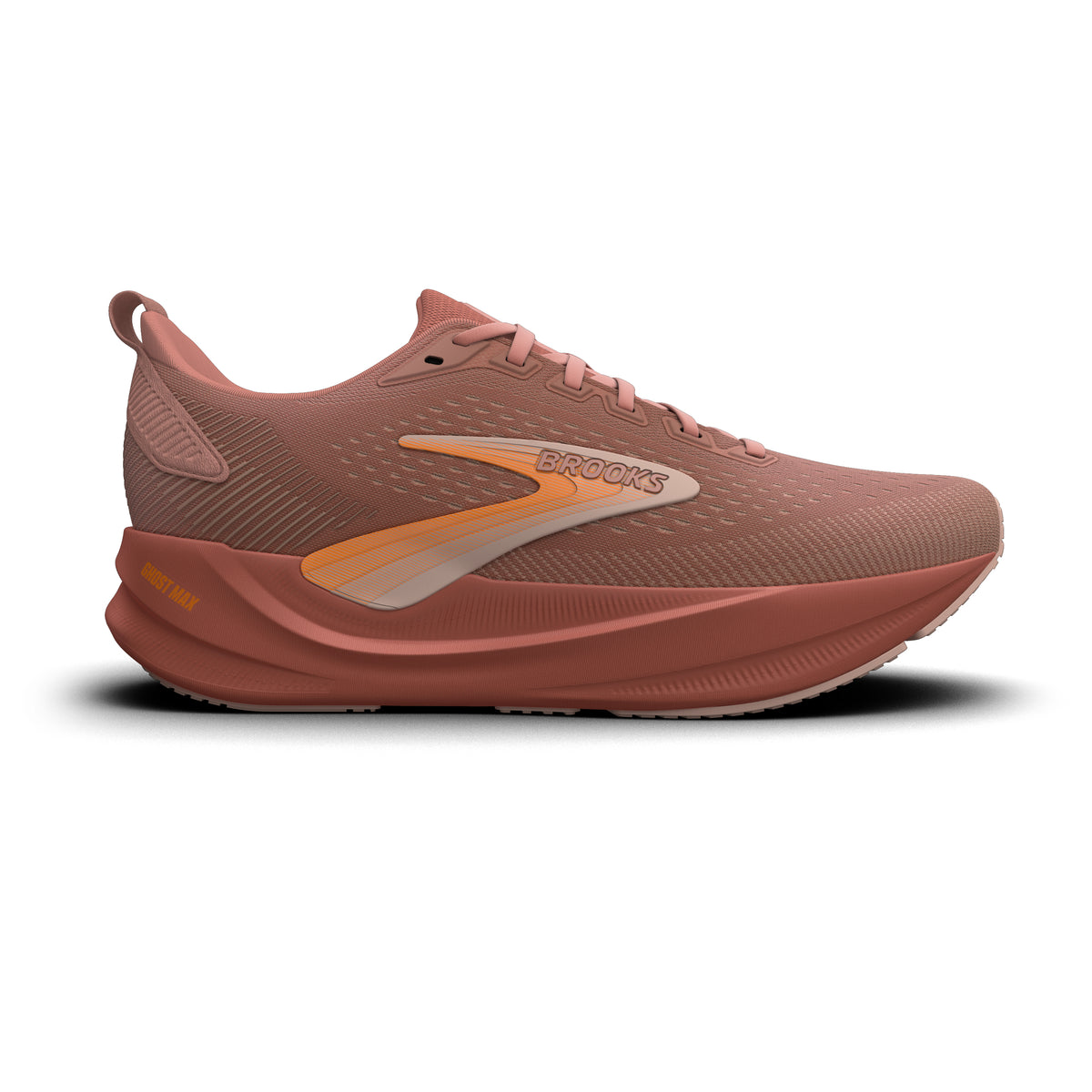 Brooks Women's Ghost Max 4 CameoBrown/CameoRose/OrangePop