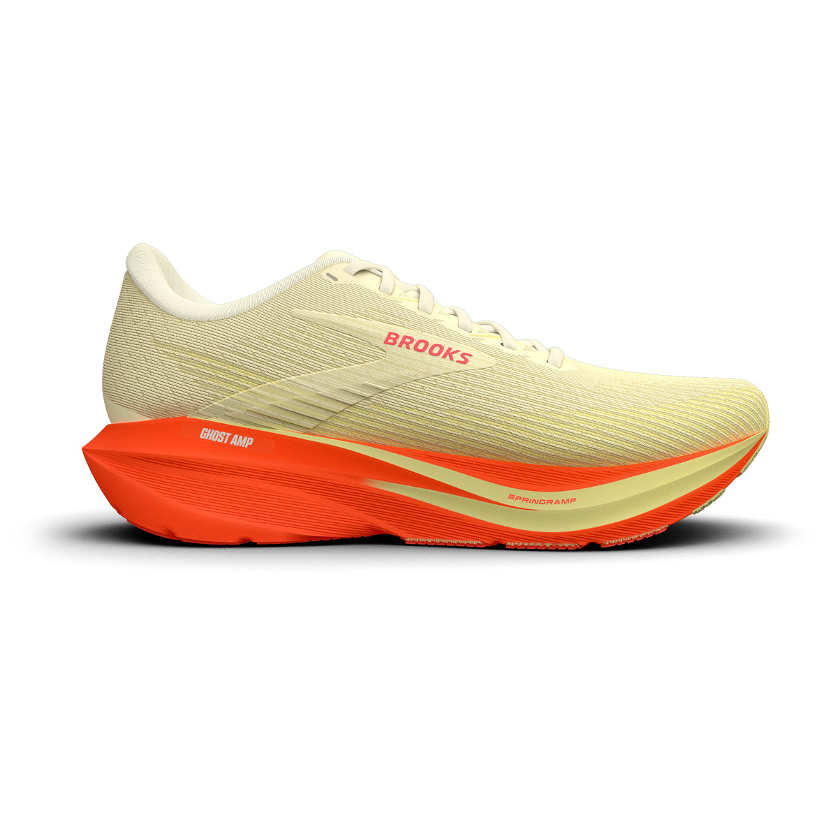 Brooks Women's Ghost Amp Yellow/Tofu/Flame