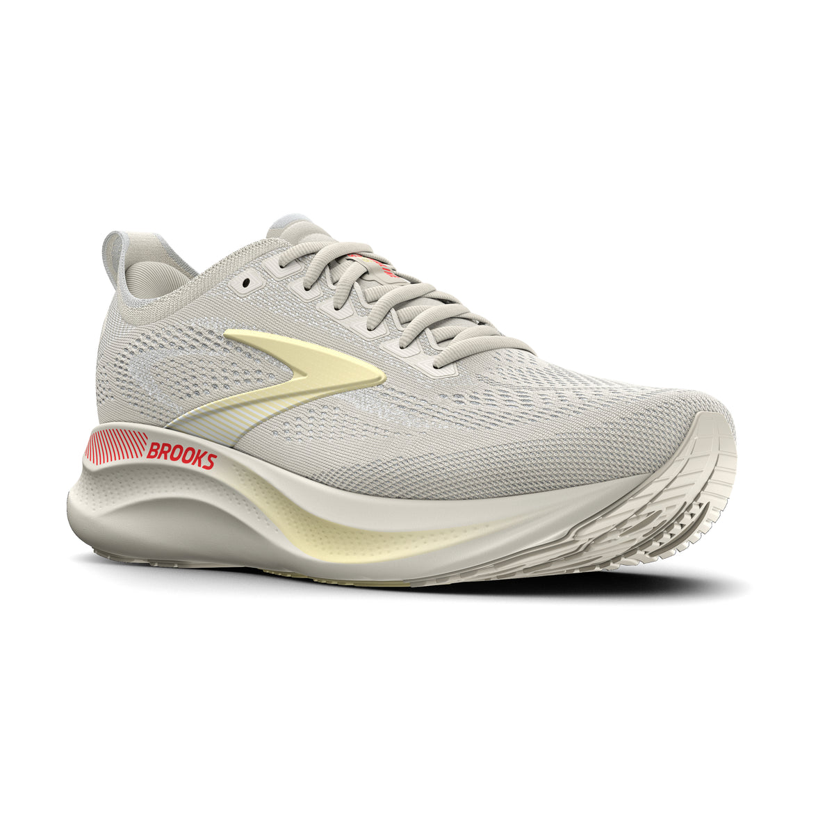Brooks Women's Adrenaline GTS 26 Tofu/Yellow/FieryCoral