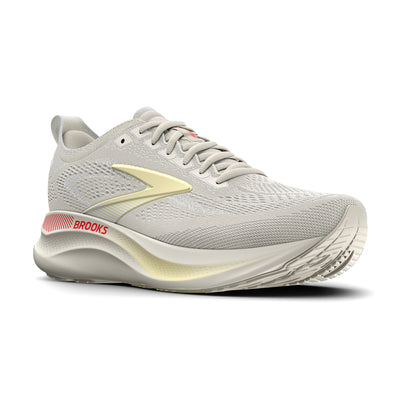 Brooks Women's Adrenaline GTS 26 Tofu/Yellow/FieryCoral