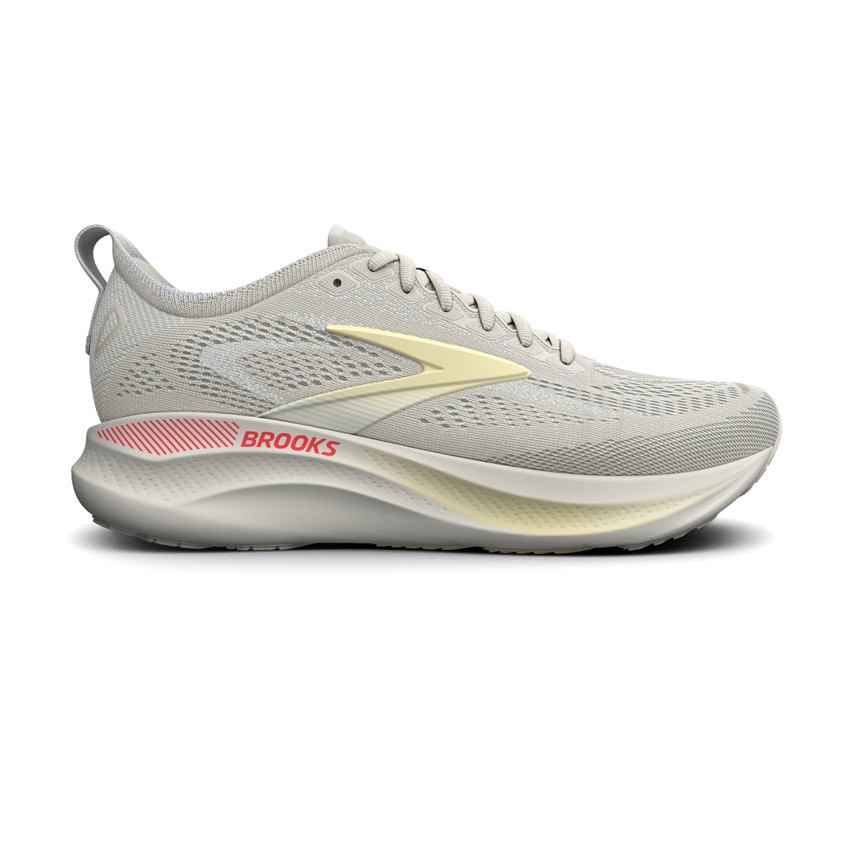 Brooks Women's Adrenaline GTS 26 Tofu/Yellow/FieryCoral