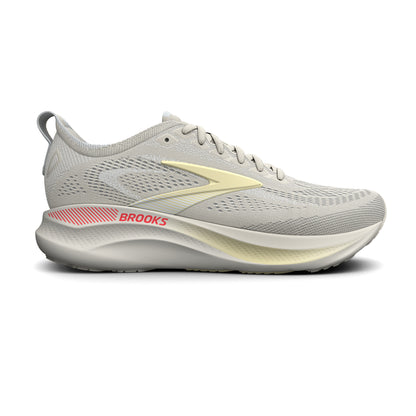 Brooks Women's Adrenaline GTS 26 Tofu/Yellow/FieryCoral