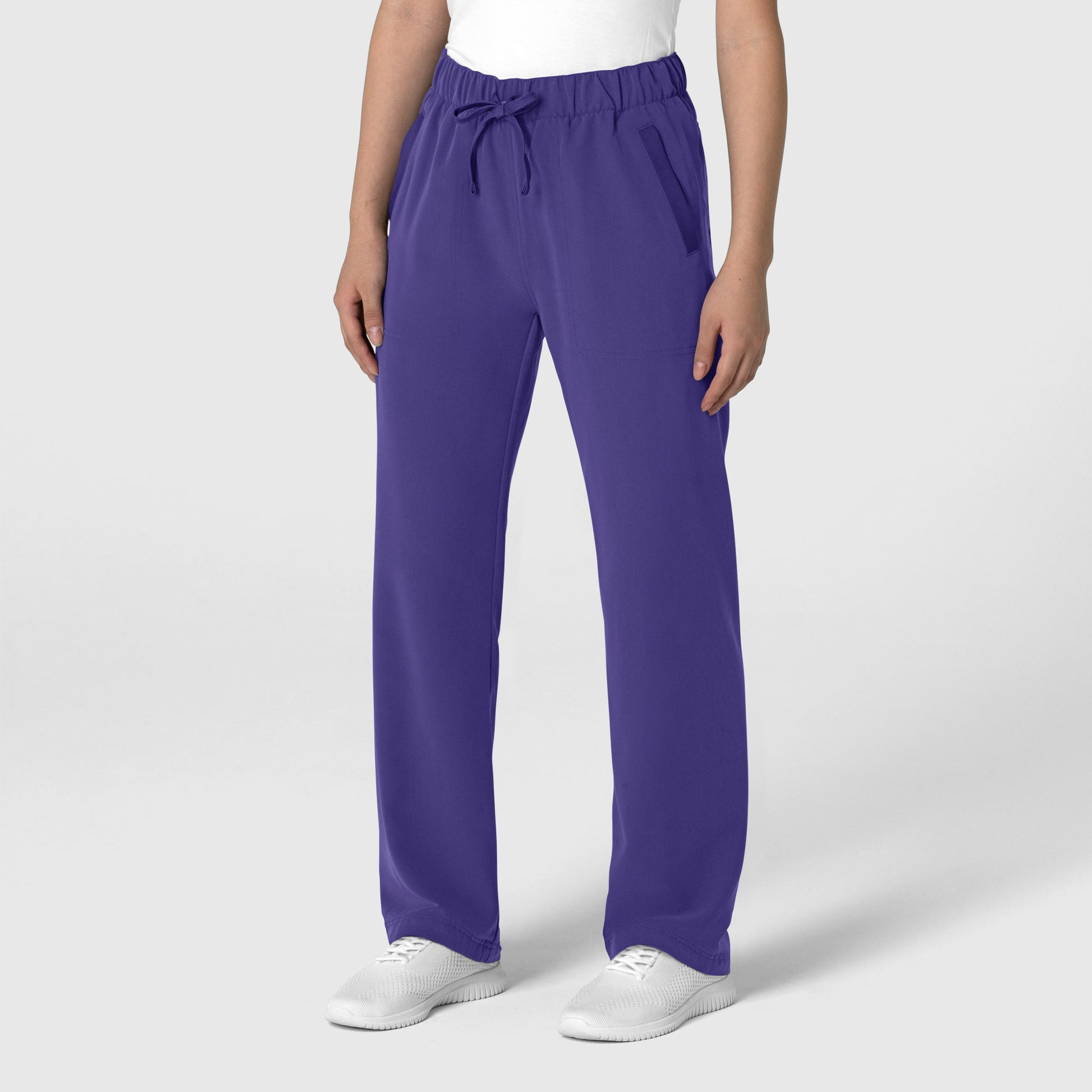 Nova 5232 Stovepipe High-Low Hem Scrub Pants Grape Model Image Right Side | Wink