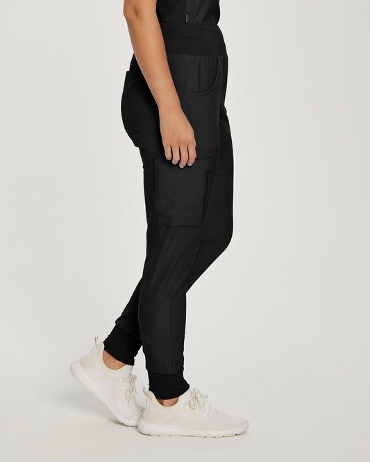 Forward LB401 Women's Jogger Scrub Pants Black Image