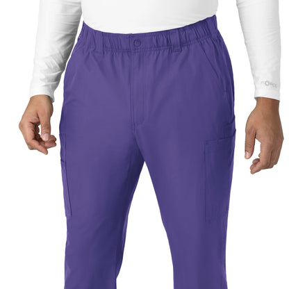 Force Essentials C56113 Men's Straight Leg Cargo Scrub Pants Grape Model Image Alternate | Carhartt