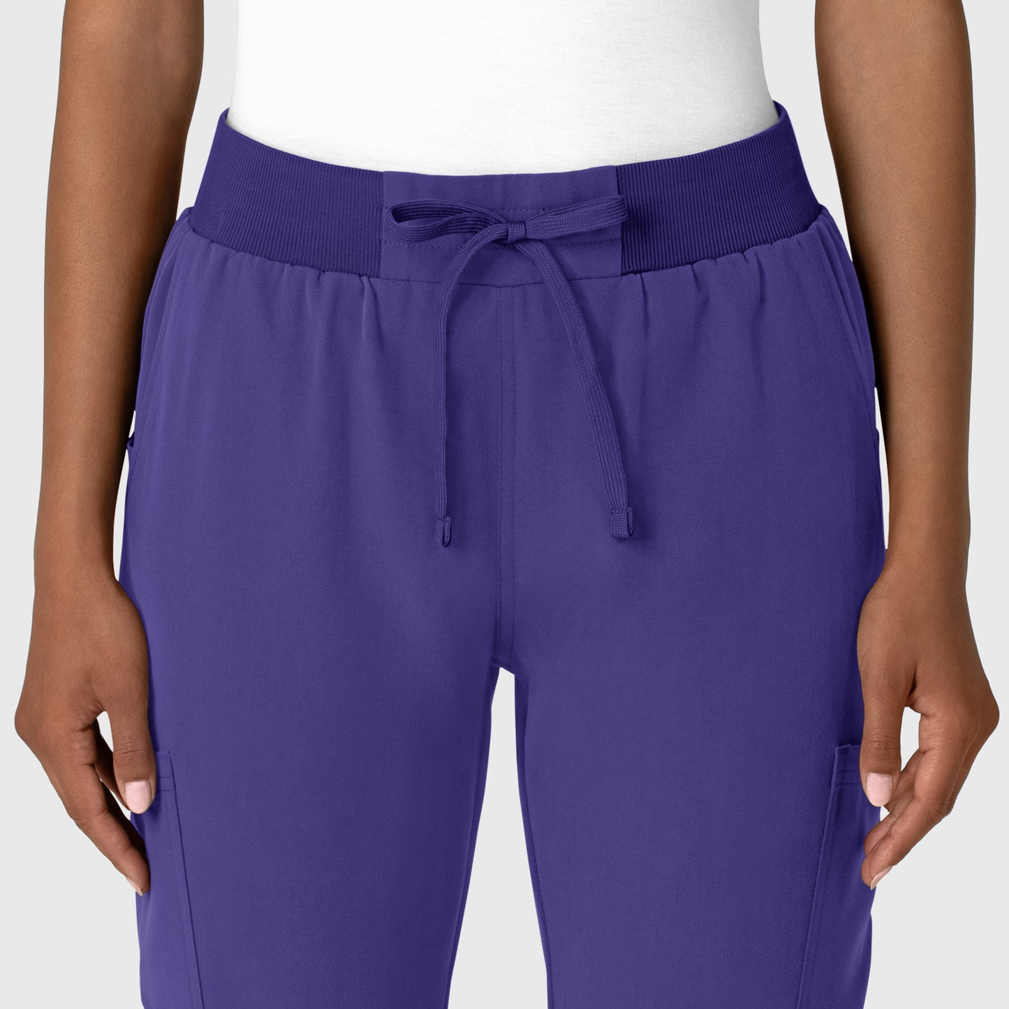 Nova 5132 Jogger Utility Scrub Pants Grape Model Image Left Side | Wink