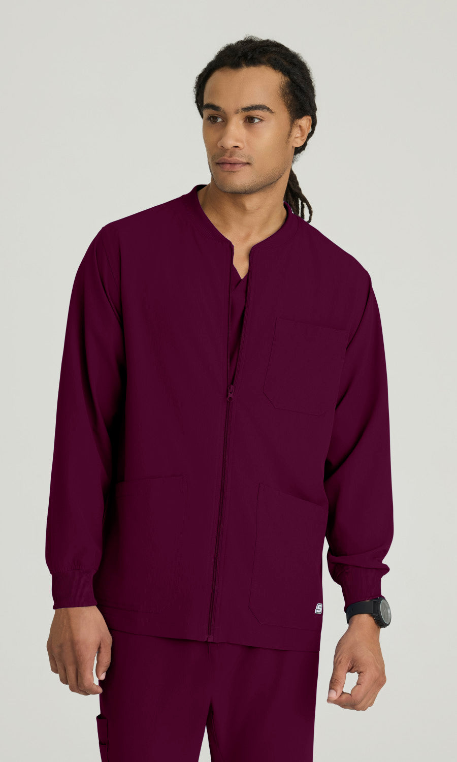 Skechers SK0408 Structure Scrub Jacket Wine