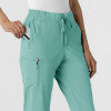 RENEW 5934 Jogger Scrub Pants Turquoise Model Image Alternate | Wink