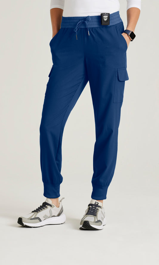 Grey's Anatomy Spandex Stretch GRSP639 Amelia Scrub Pants Indigo