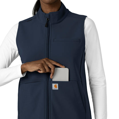 Rugged Flex C83023 Bonded Fleece Vest Navy Model Image Alternate | Carhartt