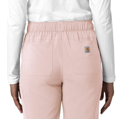 Force Cross-Flex C53210 Women's Straight Leg Cargo Scrub Pants Soft Rose