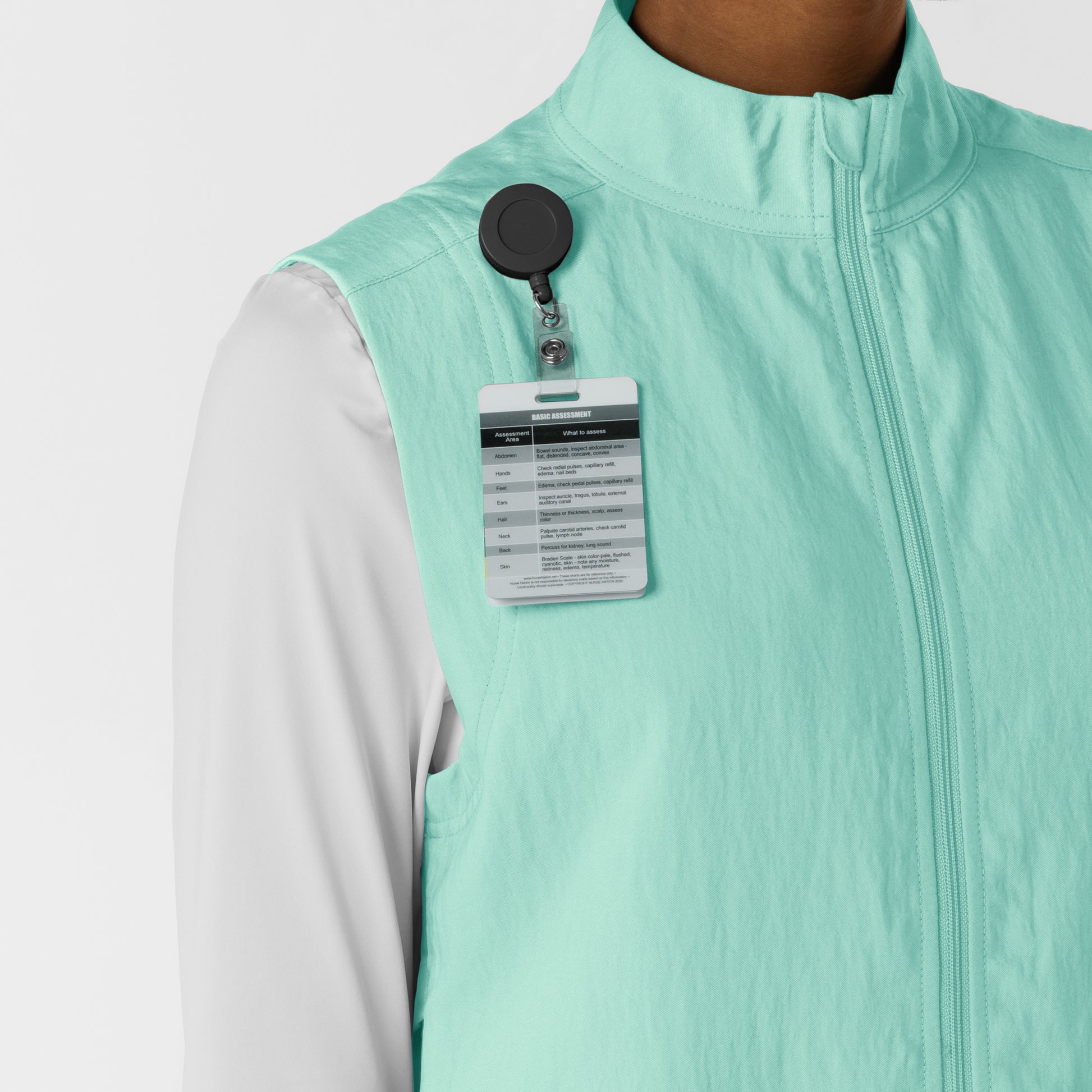 Layers 8214 Women's Everything Everywhere Scrub Vest Aruba Blue